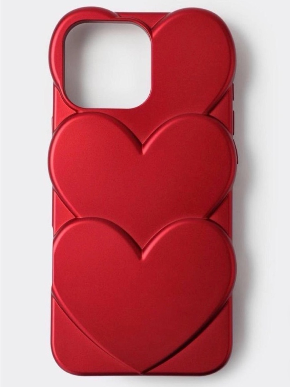 Heyday Red Repeating Hearts Soft Shell iPhone 17 Pro Phone Case ~ Retired 2026
